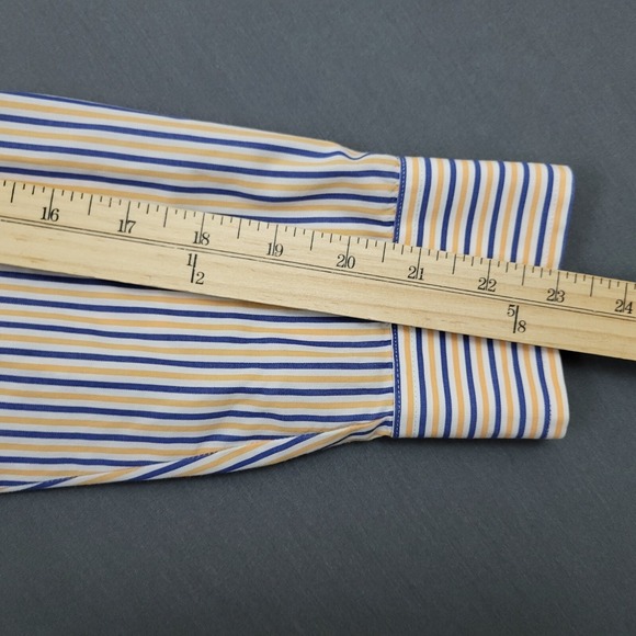 Croft & Barrow Men's Easy Care Classic Fit Striped Button Down Shirt 15.5 32/33 - Picture 8 of 12